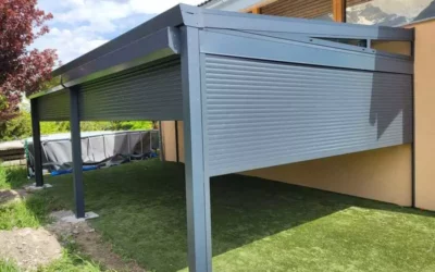 Pergola avec Volets Roulants à Saillon